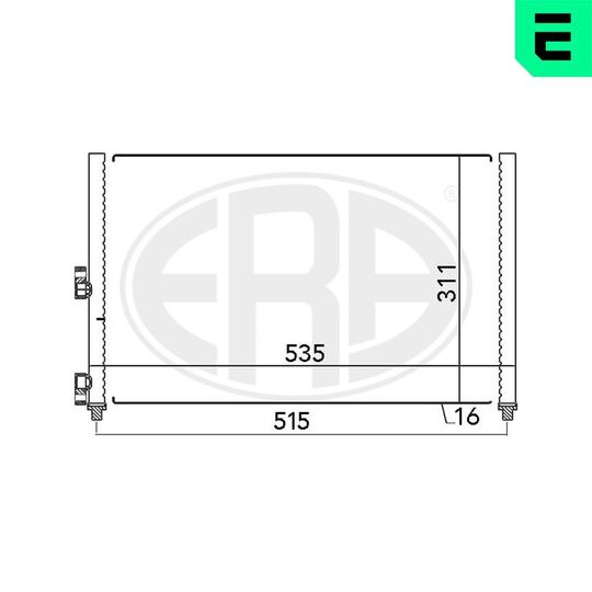 667024 - Condenser, air conditioning 