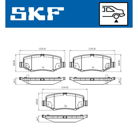 VKBP 90374 A - Brake Pad Set, disc brake 