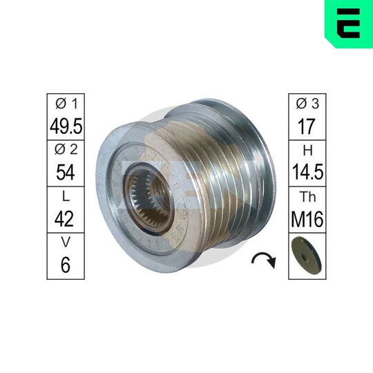 ZN5565 - Alternator Freewheel Clutch 