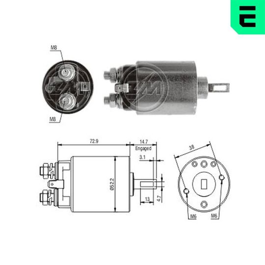 ZM682 - Solenoid Switch, starter 