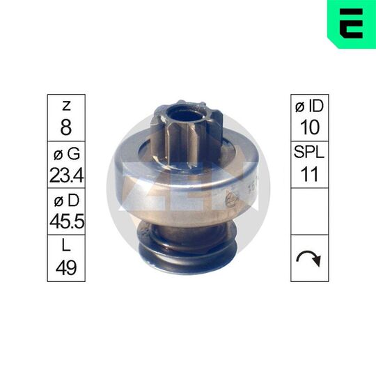 ZN1674 - Freewheel Gear, starter 