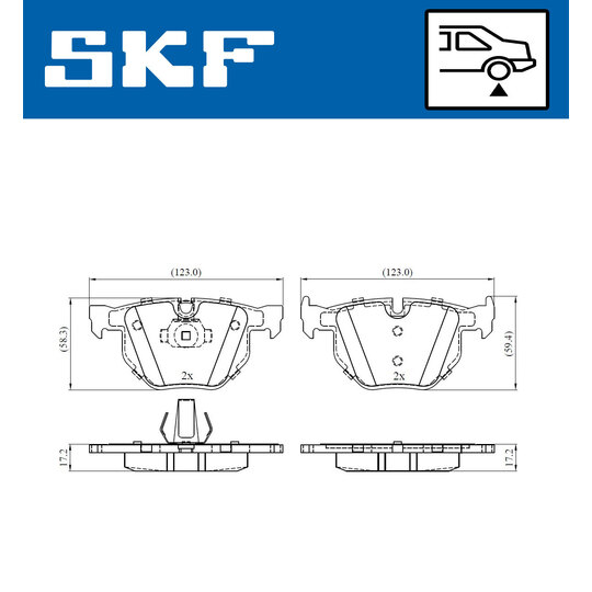 VKBP 90240 - Brake Pad Set, disc brake 