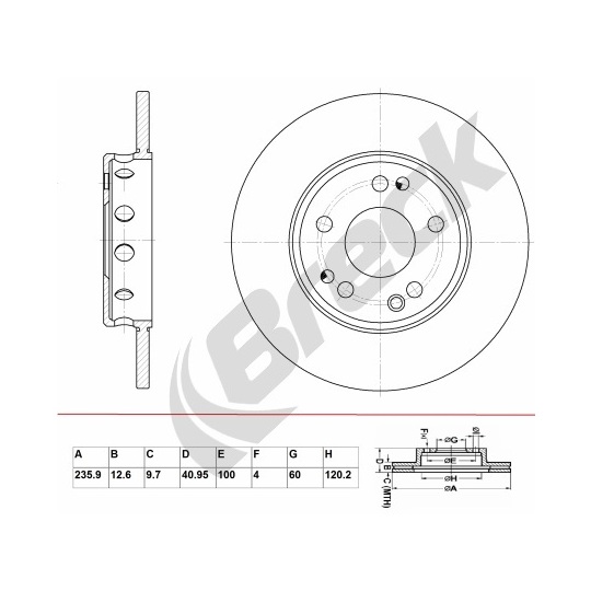 BR 010 SA100 - Brake Disc 