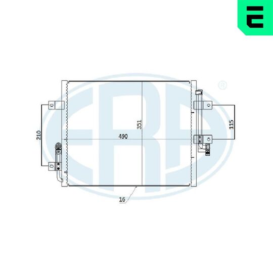 667285 - Condenser, air conditioning 