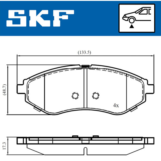 VKBP 80475 - Brake Pad Set, disc brake 