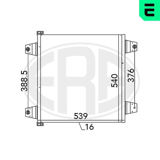 667123 - Condenser, air conditioning 