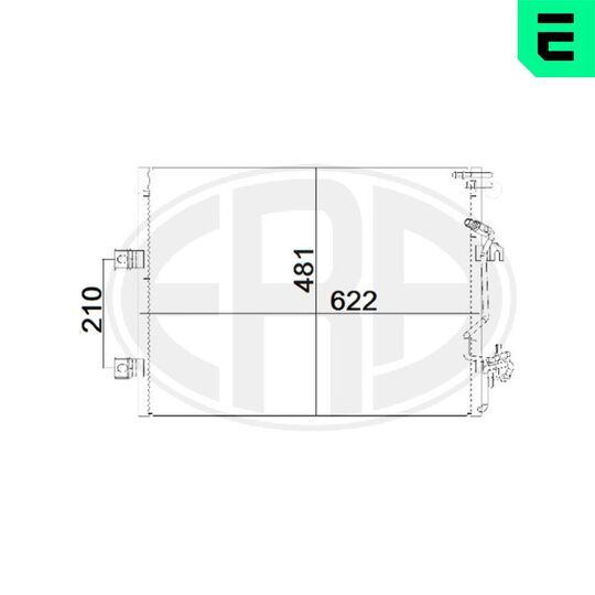 667183 - Condenser, air conditioning 