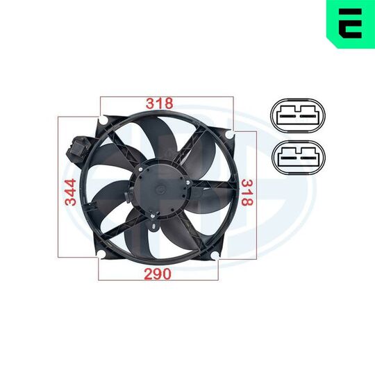 352084 - Fan, radiator 