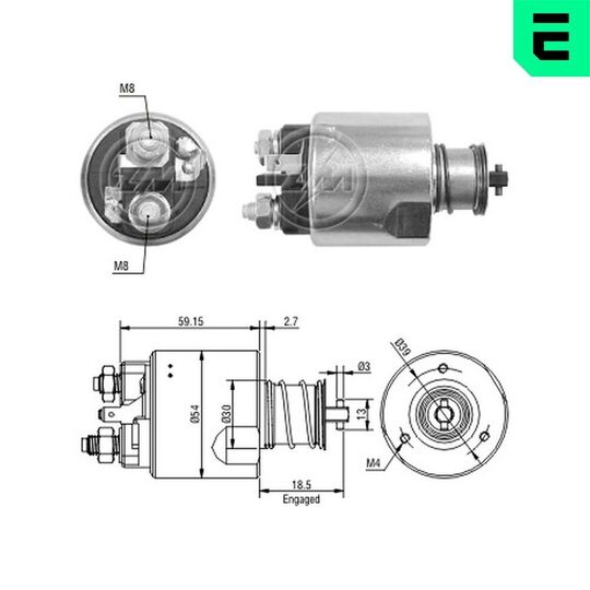 ZM3491 - Solenoid Switch, starter 