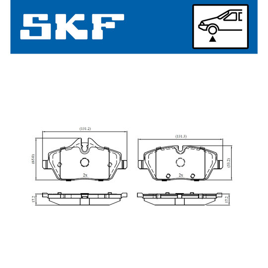 VKBP 80093 - Brake Pad Set, disc brake 