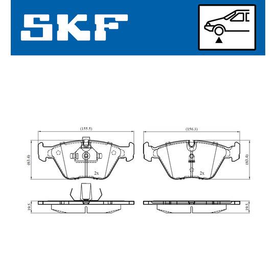 VKBP 80548 - Brake Pad Set, disc brake 