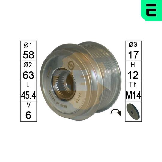 ZN5658 - Alternator Freewheel Clutch 