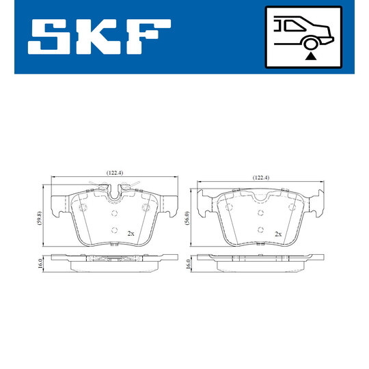 VKBP 90142 - Brake Pad Set, disc brake 