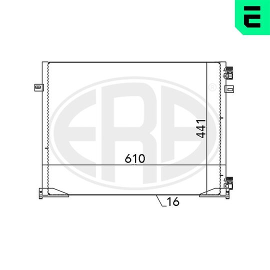 667096 - Condenser, air conditioning 