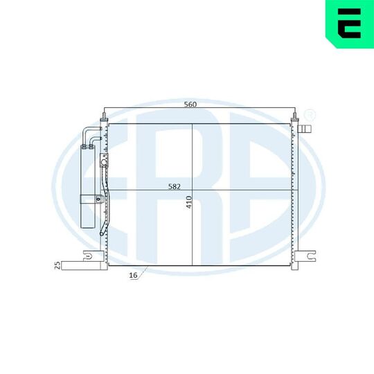 667261 - Condenser, air conditioning 