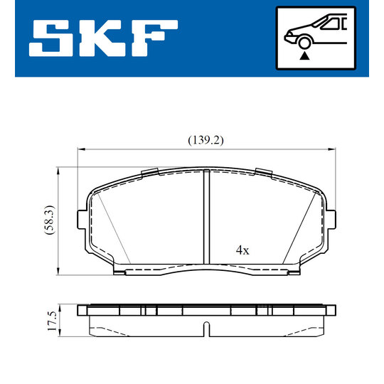 VKBP 80612 A - Brake Pad Set, disc brake 