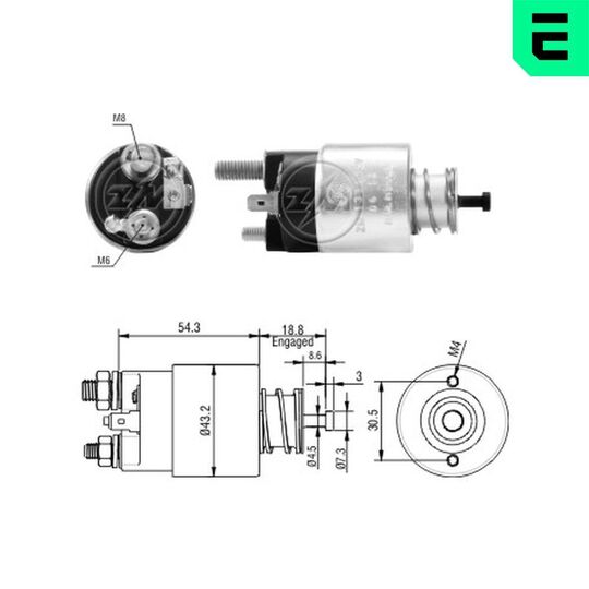 ZM1391 - Solenoid Switch, starter 