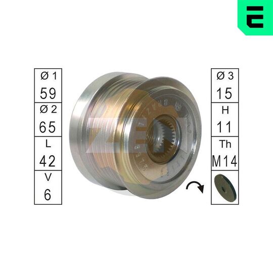 ZN5578 - Alternator Freewheel Clutch 