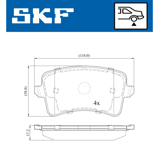 VKBP 90150 - Brake Pad Set, disc brake 