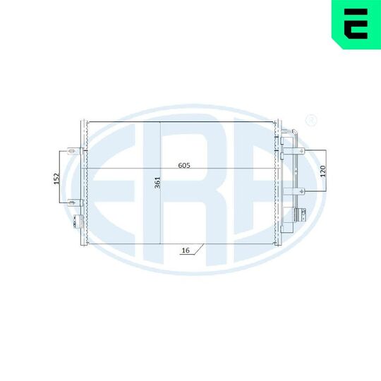 667245 - Condenser, air conditioning 