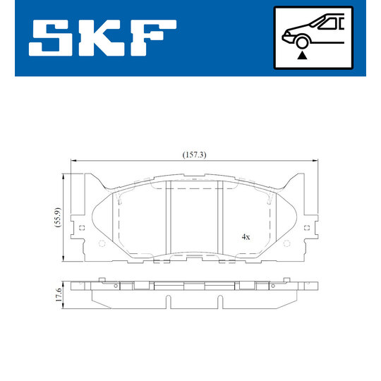 VKBP 80642 - Brake Pad Set, disc brake 