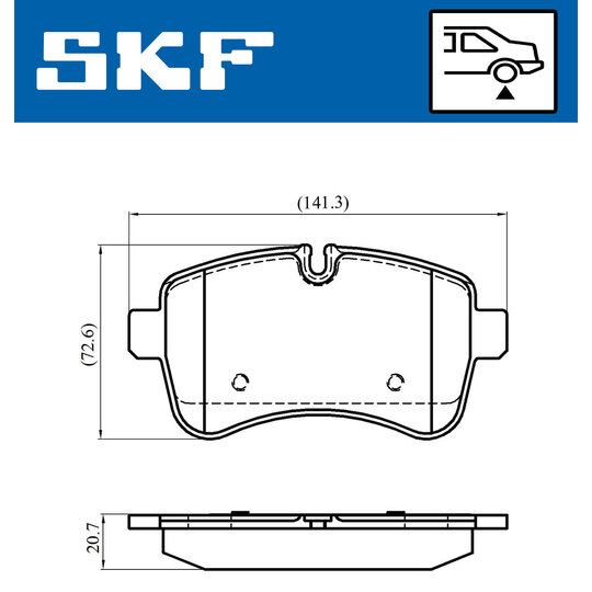 VKBP 90140 - Brake Pad Set, disc brake 