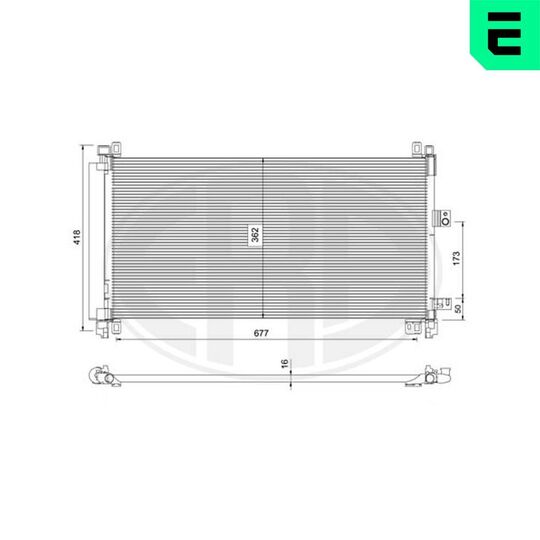 667266 - Condenser, air conditioning 