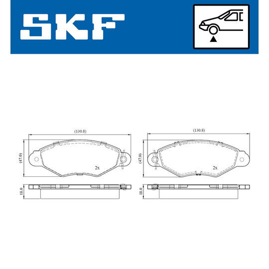 VKBP 80119 E - Brake Pad Set, disc brake 