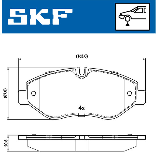 VKBP 80089 - Brake Pad Set, disc brake 