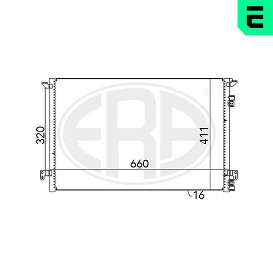 667012 - Condenser, air conditioning 