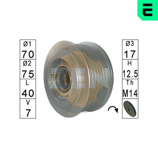 ZN5591 - Alternator Freewheel Clutch 