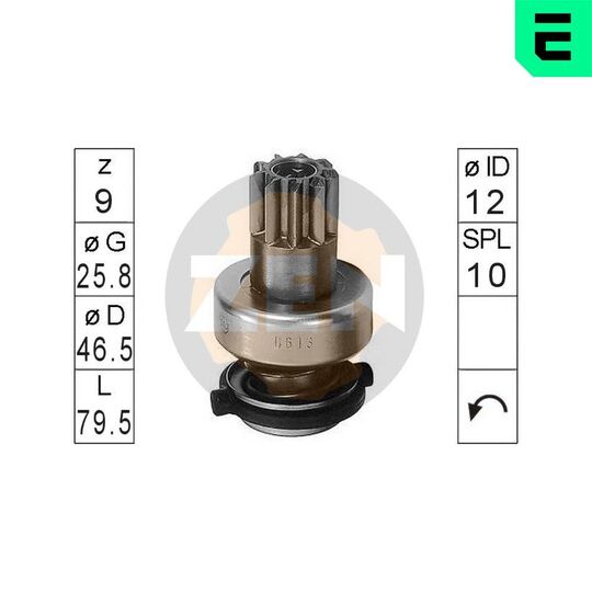 ZN0613 - Freewheel Gear, starter 