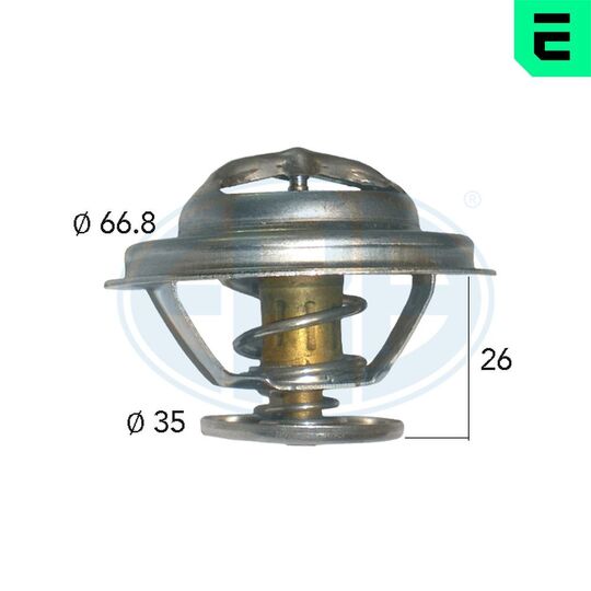 350333A - Thermostat, coolant 