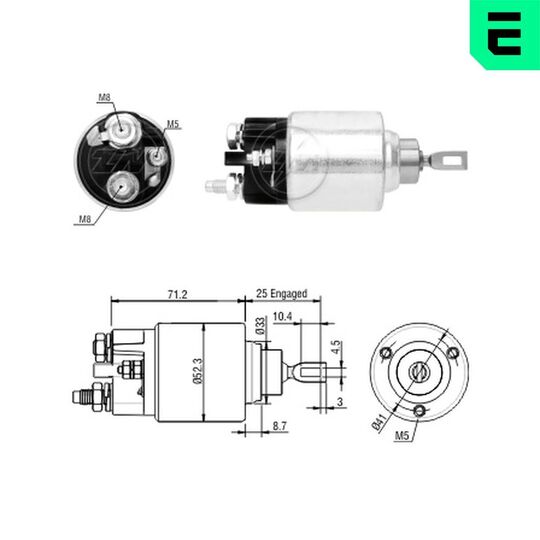 ZM377 - Solenoid Switch, starter 