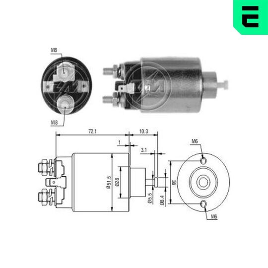 ZM699 - Solenoid, startmotor 