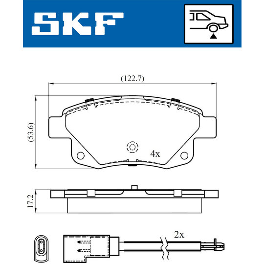 VKBP 90077 E - Brake Pad Set, disc brake 