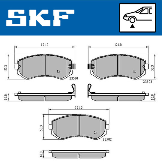 VKBP 80535 A - Brake Pad Set, disc brake 