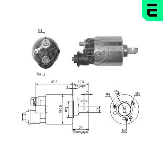 ZM609 - Solenoid Switch, starter 