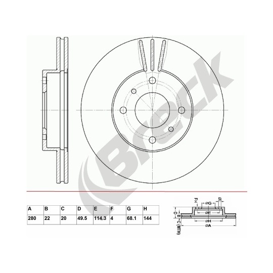 BR 329 VA100 - Brake Disc 