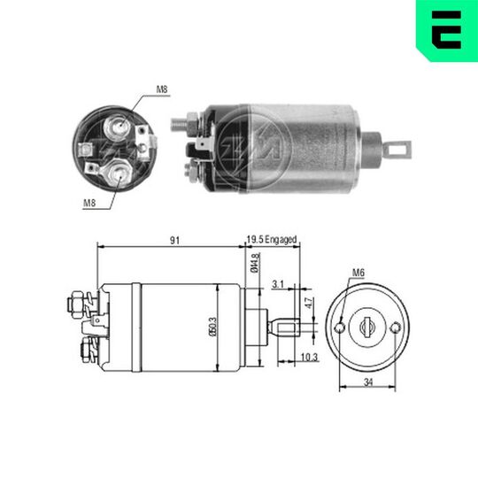 ZM3722 - Solenoid Switch, starter 