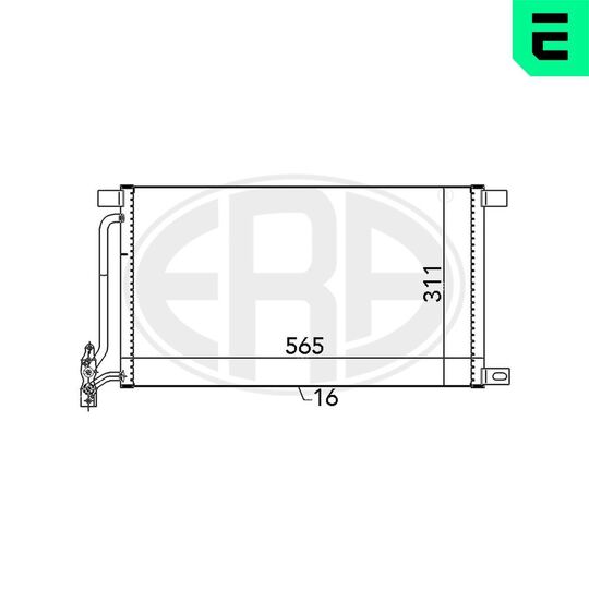 667134 - Condenser, air conditioning 