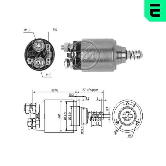 ZM731 - Solenoid Switch, starter 