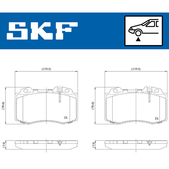 VKBP 80513 - Brake Pad Set, disc brake 