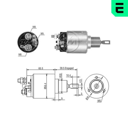 ZM4973 - Solenoid Switch, starter 