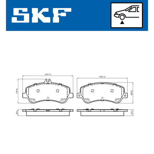 VKBP 80317 - Brake Pad Set, disc brake 