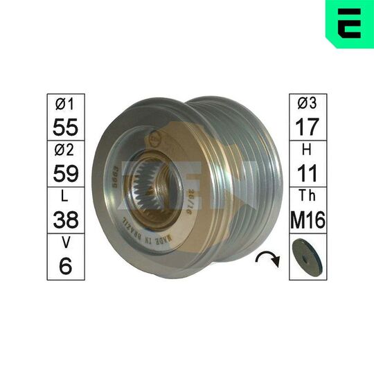 ZN5663 - Alternator Freewheel Clutch 