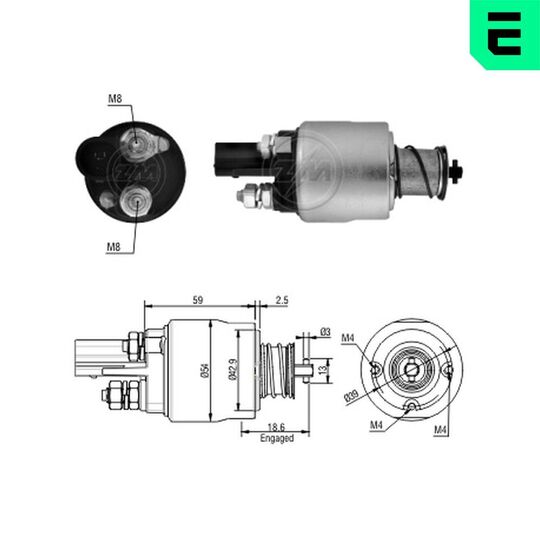 ZM1498 - Solenoid Switch, starter 