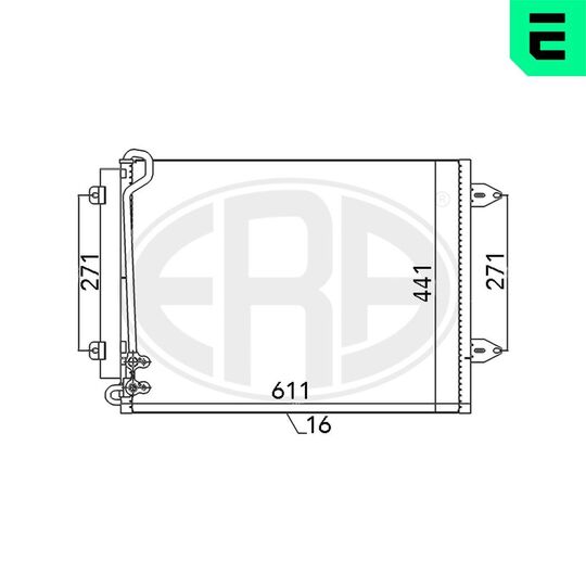 667044 - Condenser, air conditioning 