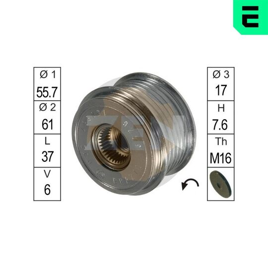 ZN5426 - Alternator Freewheel Clutch 