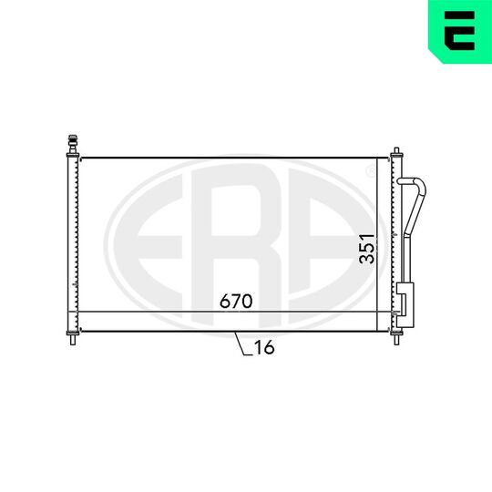 667065 - Condenser, air conditioning 